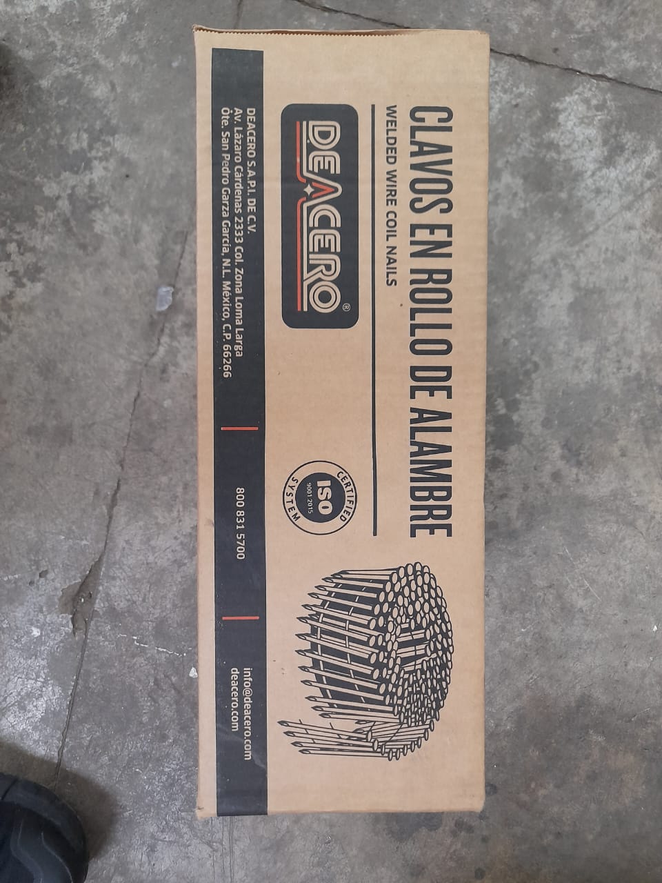 CLAVO ROLADO 2″ CAL.99 P/PISTOLA CAJA C/9000 PZS
