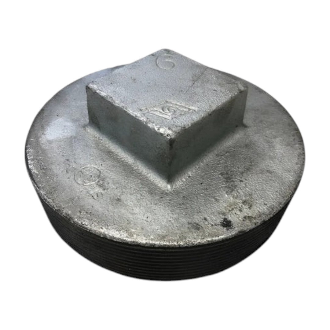 Tapon Macho Galvanizado De 6