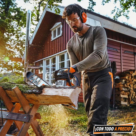 Motosierra A Gasolina Stihl Ms 162 1.7hp 2 Tiempos 16 PuLG Color Naranja