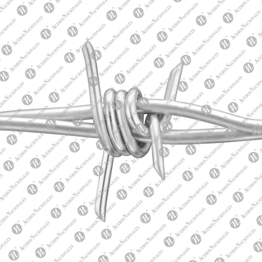 Alambre De Púas Potrero Calibre 12.5 Rollo De 34 Kg. 340 Mts