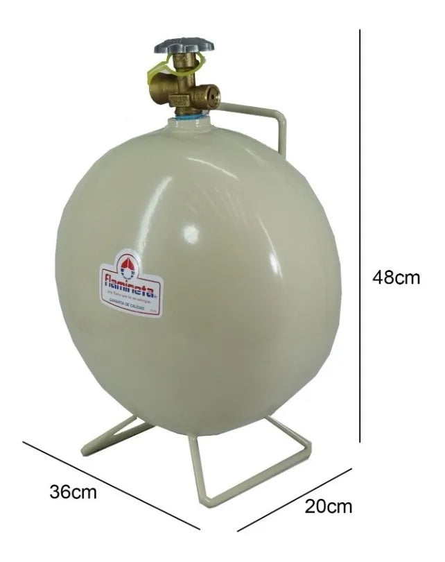 TANQUE DE GAS 6 KGS VERTICAL FLAMINETA
