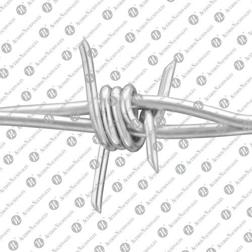 Alambre De Púas Potrero Calibre 12.5 Rollo De 30 Kg. 300 Mts