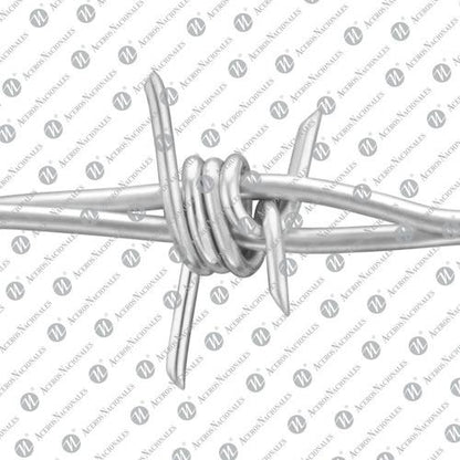 Alambre De Púas Potrero Calibre 12.5 Rollo De 30 Kg. 300 Mts