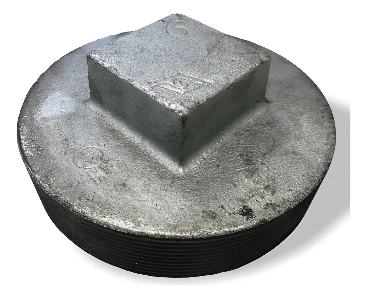 Tapon Macho Galvanizado De 6