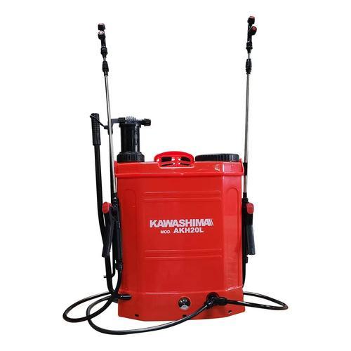 Fumigadora Aspersora Eléctrico/Manual 20lts Hibrido Kawashima Akh20l Color Rojo incluye accesorios