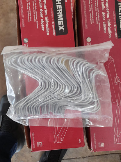 Bolsa con 50 clips para postes ganaderos, alta resistencia