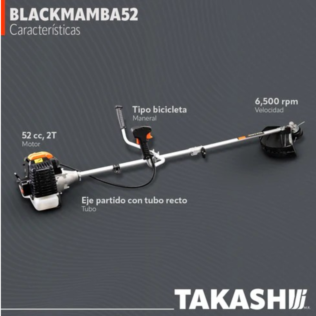 Desbrozadora Desmalezadora 52cc A Gasolina 2.5hp Takashi Col