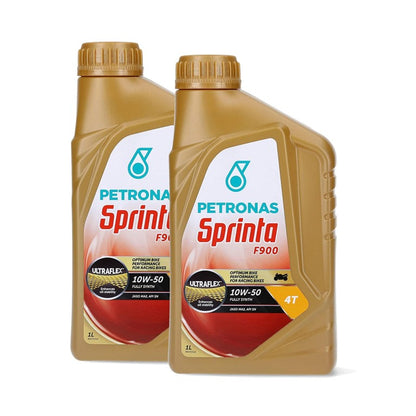 2 Pza Petronas Sprinta F900AM 10W-50 SN 946mL Sintético moto