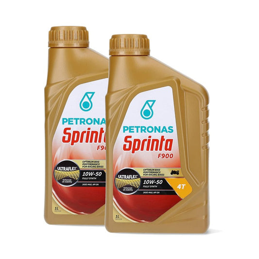 2 Pza Petronas Sprinta F900AM 10W-50 SN 946mL Sintético moto