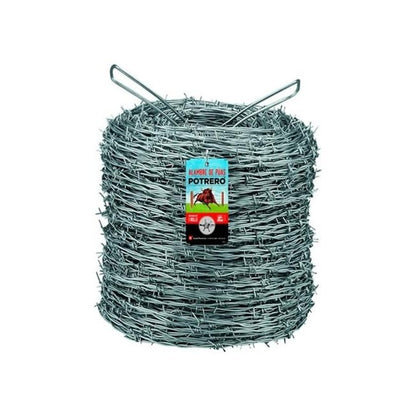 Alambre De Púas Potrero Calibre 12.5 Rollo De 30 Kg. 300 Mts