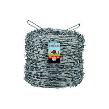 Alambre De Púas Potrero Calibre 12.5 Rollo De 34 Kg. 340 Mts