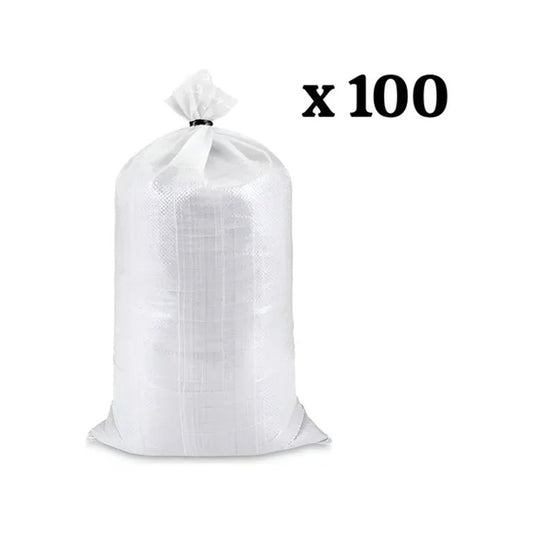 Costal blanco 70x110 cm (saco vacío), paquete con 100 pzas