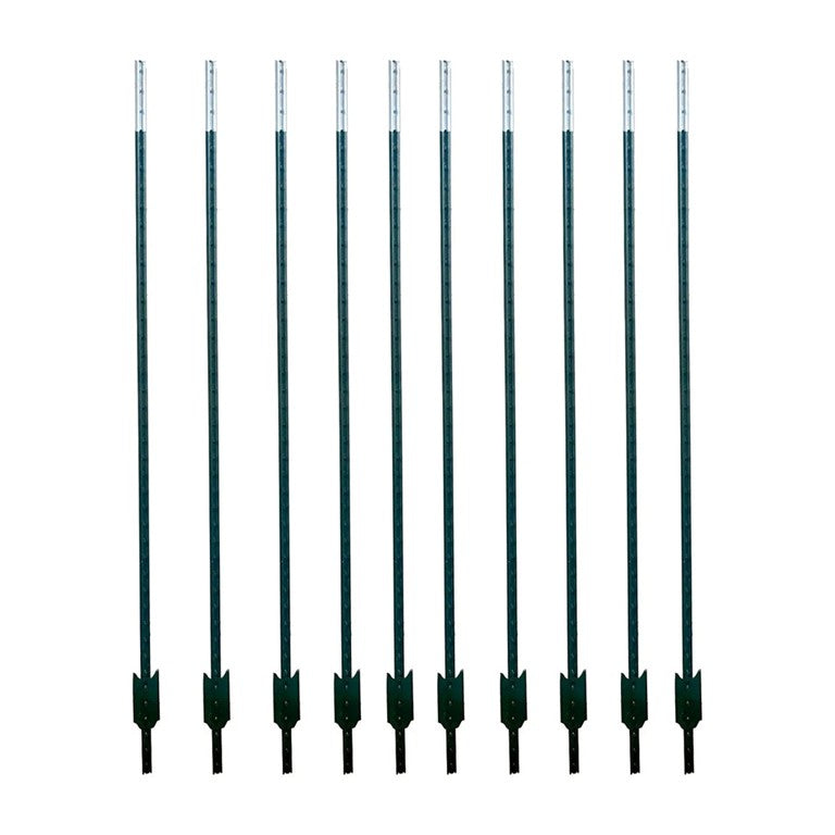 Poste Ganadero Tipo T 1.83 Metros 6ft. Paquete Con 10 Piezas