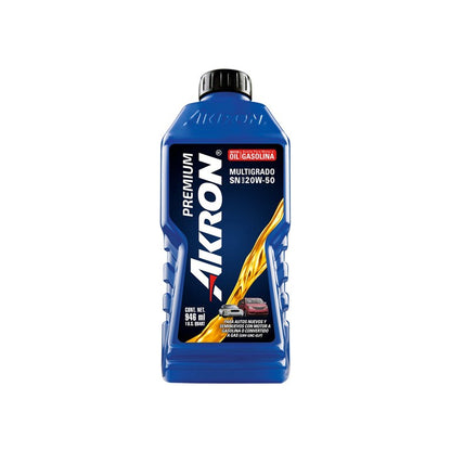 Aceite AKRON 8121455 gasolina 20w-50 946ml c/5 pzas