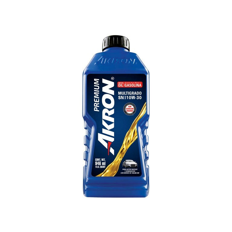 Aceite AKRON 8612145 10w-30 sn gasolina 946ml c/5 pzas