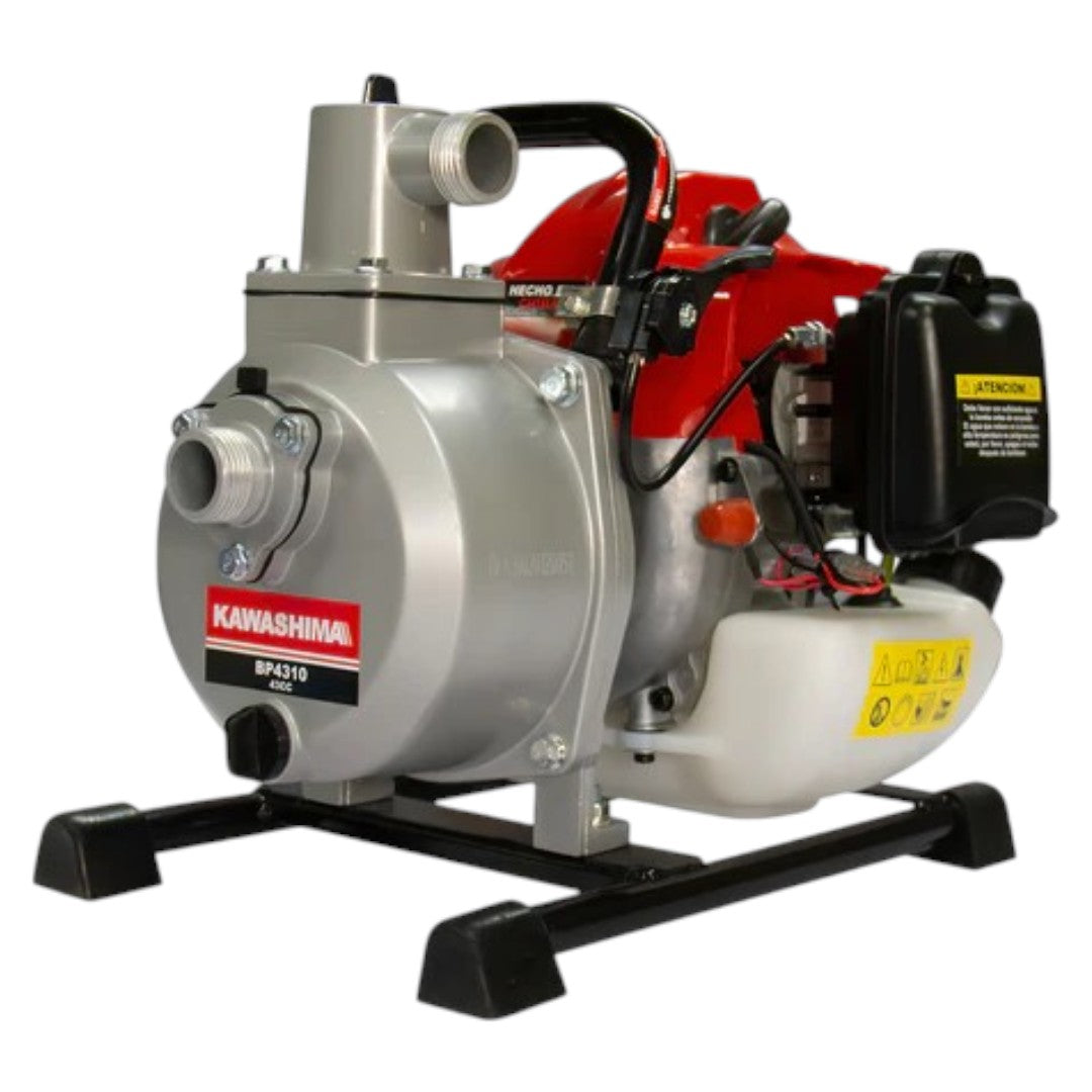 Motobomba De Agua Riego 1 Pulgada Autocebante Kawashima Bp4310 De 127w Con Accesorios