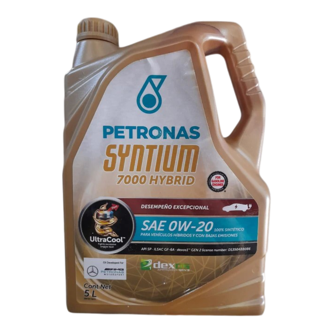 Aceite sintético motor SYNTIUM 7000 HYBRID 0W-20 SP 5L