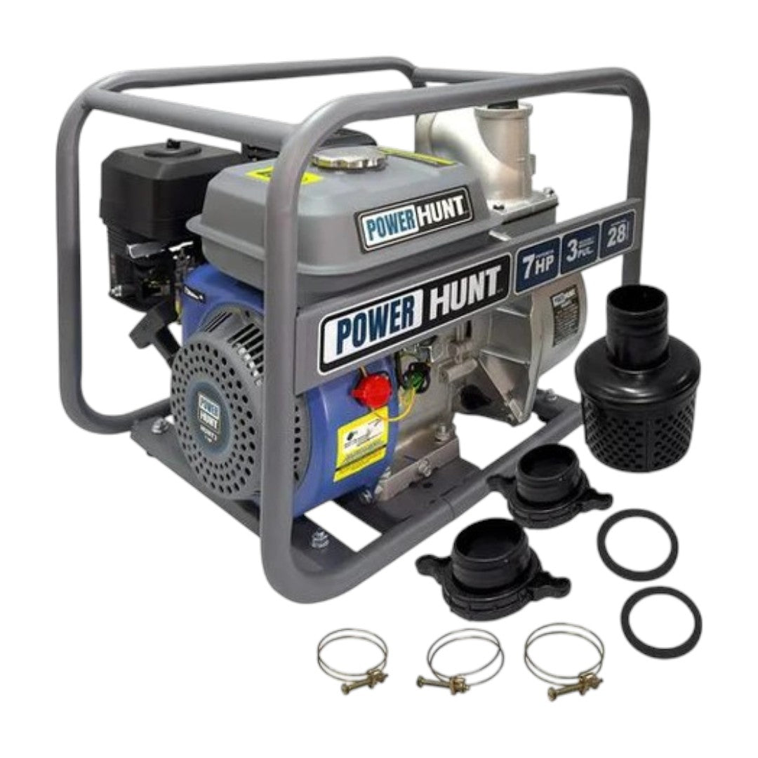 Motobomba Gasolina Power Hunt HUNT3 7HP Diámetro 3 Pulgadas Riego