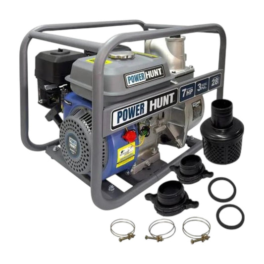 Motobomba Gasolina Power Hunt HUNT3 7HP Diámetro 3 Pulgadas Riego