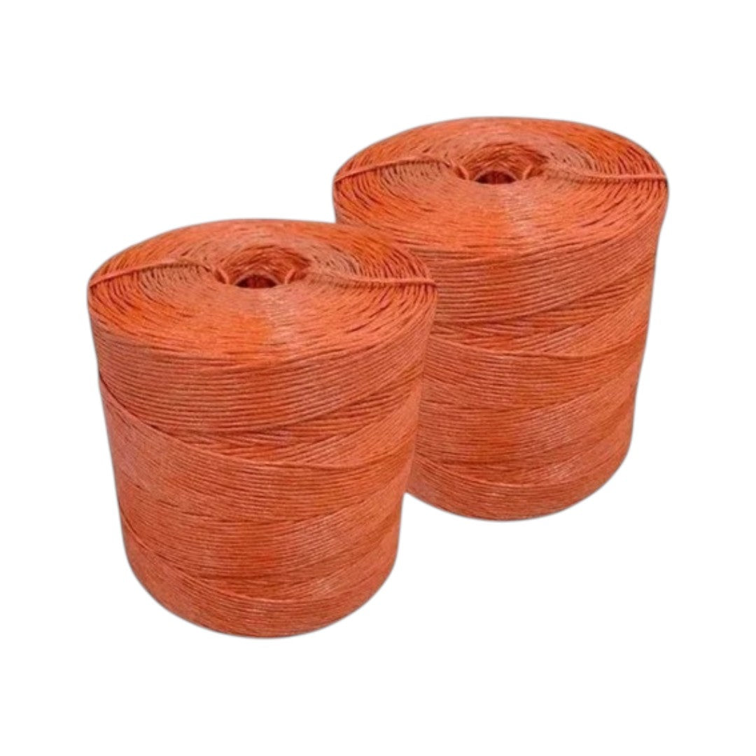 Rafia Forrajero Hilo Para Pacas Cal. 4 Naranja 2 Pzas 17kg