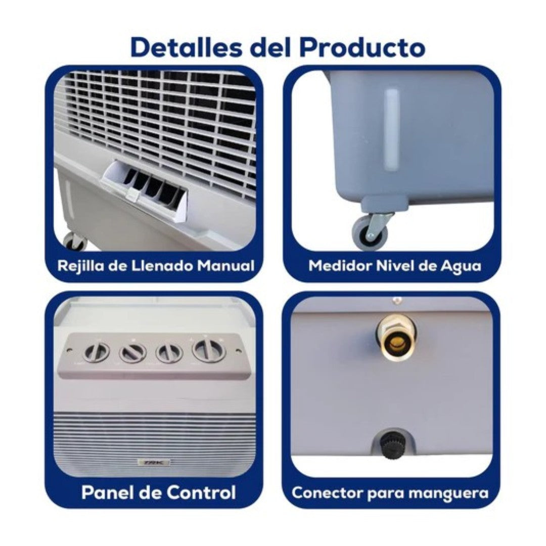 Climatizador Frío Trk Trk-3600 40l Gris Purificador Humidificador Ventilación
