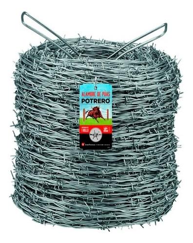 Alambre De Púas Potrero Calibre 12.5 Rollo De 30 Kg. 300 Mts