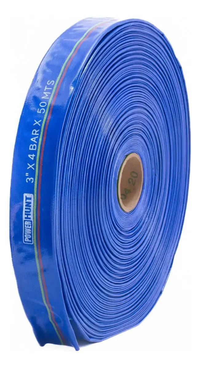 Manguera De Agua Plana 3 Pulgadas Lona Power Hunt 50 Mts. 4