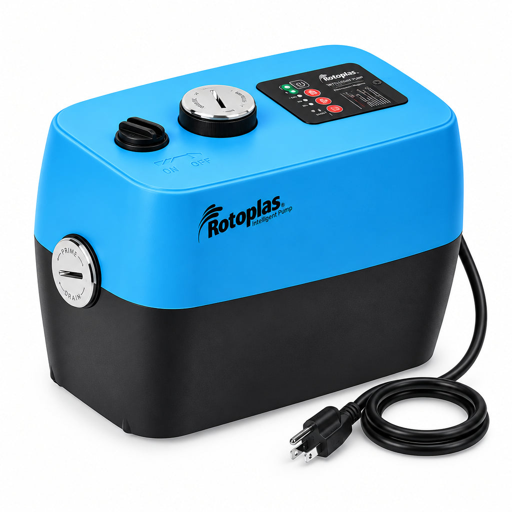 Bomba de agua inteligente Rotoplas, imanes permanentes 1/2 hp, presurizadora y centrifuga