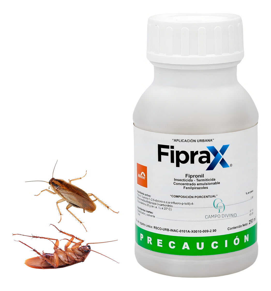 Insecticida Fipronil Fiprax 250ml Control De Termitas Y Cucarachas En Interiores Y Exteriores