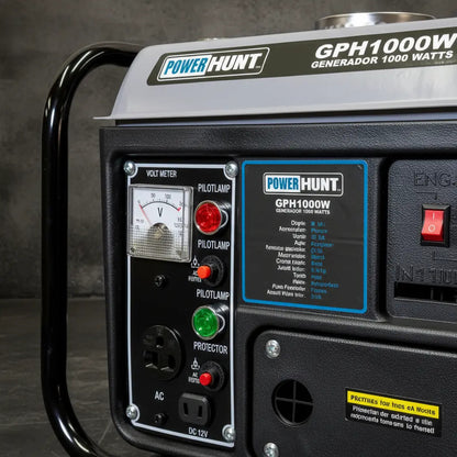 Generador Portátil Power Hunt 1000w Monofásico 2 Tiempos A Gasolina Gph1000w