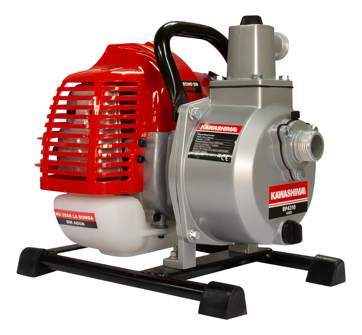 Motobomba De Agua Riego 1 Pulgada Autocebante Kawashima Bp4310 De 127w Con Accesorios