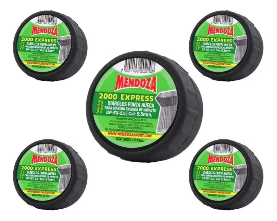 5pack Diábolo 2000 Express Calibre 5.5 120 Pieza Mendoza