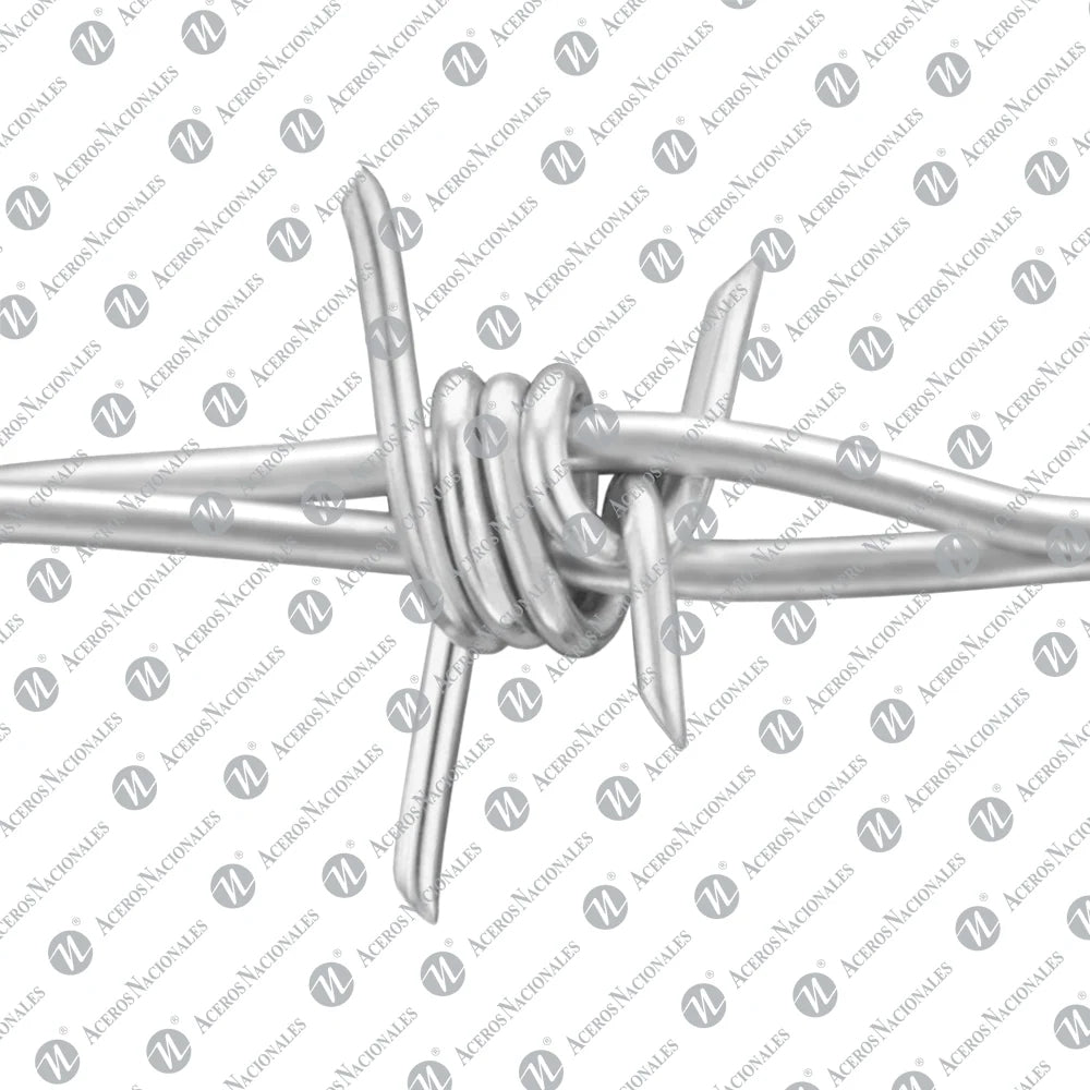 Alambre De Púas Potrero Calibre 12.5 Rollo De 34 Kg. 340 Mts