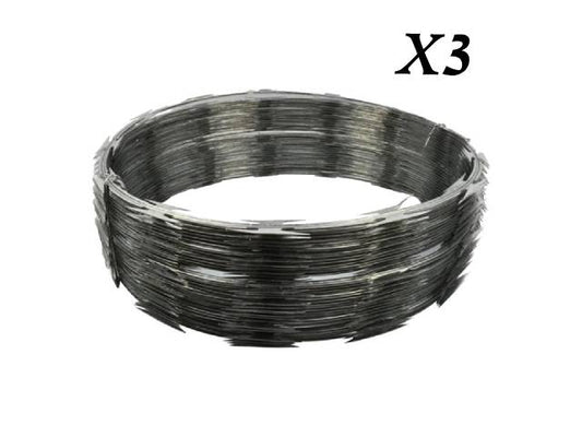 Concertina Caja Con 3 Rollos De 8 Mts C/u